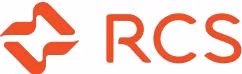 RCS logo with orange and white colours.