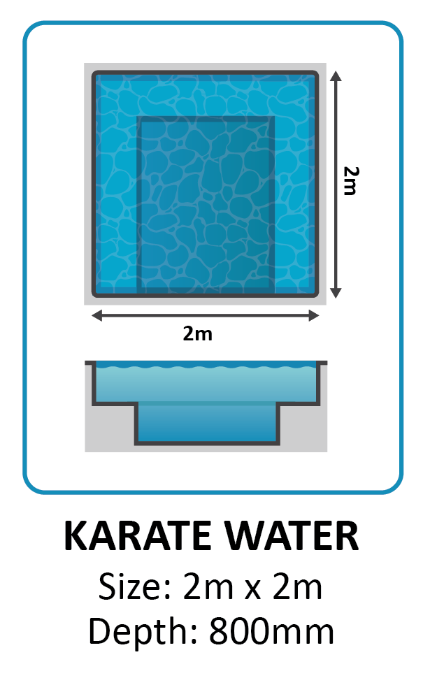 Karate Water pool shape
